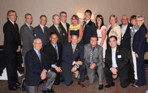 Some of Mike Wallace’s BCA Board members pose with special dinner guest Peter MacKay