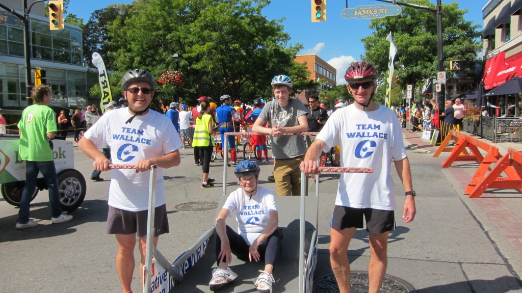 Team Wallace in the 2014 Amazing Bed Race
