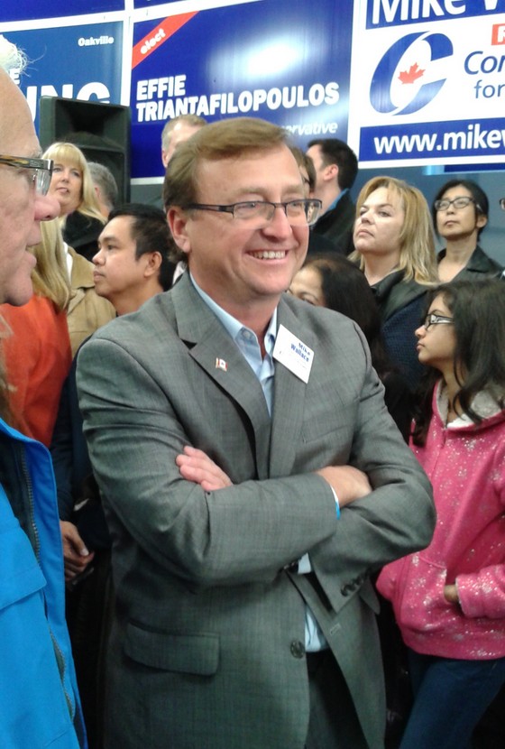 Mike at Stephen Harper rally 2015