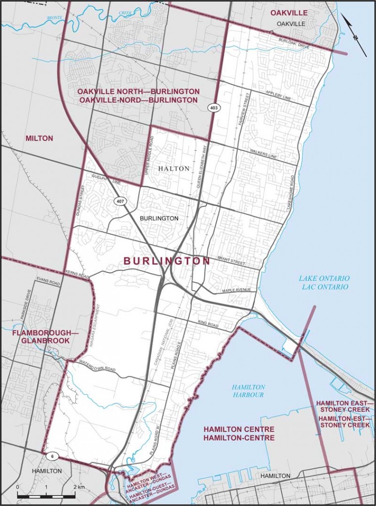 Burlington Riding Map