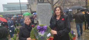 BCA at Cenotaph 2022 BCA Acting President Deborah Sova